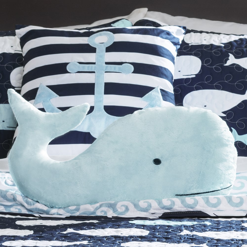 Taylor & Olive 5-teiliges Steppdeckenset mit Wal-Print „Lums“