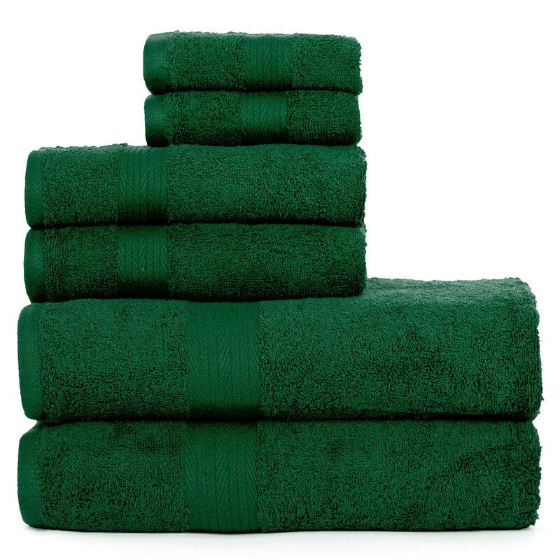 Luxuriöses 6-teiliges Handtuchset aus Baumwolle, 600 g/m², Badezimmerhandtuchset von Ample Decor