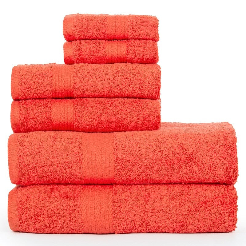 Luxuriöses 6-teiliges Handtuchset aus Baumwolle, 600 g/m², Badezimmerhandtuchset von Ample Decor