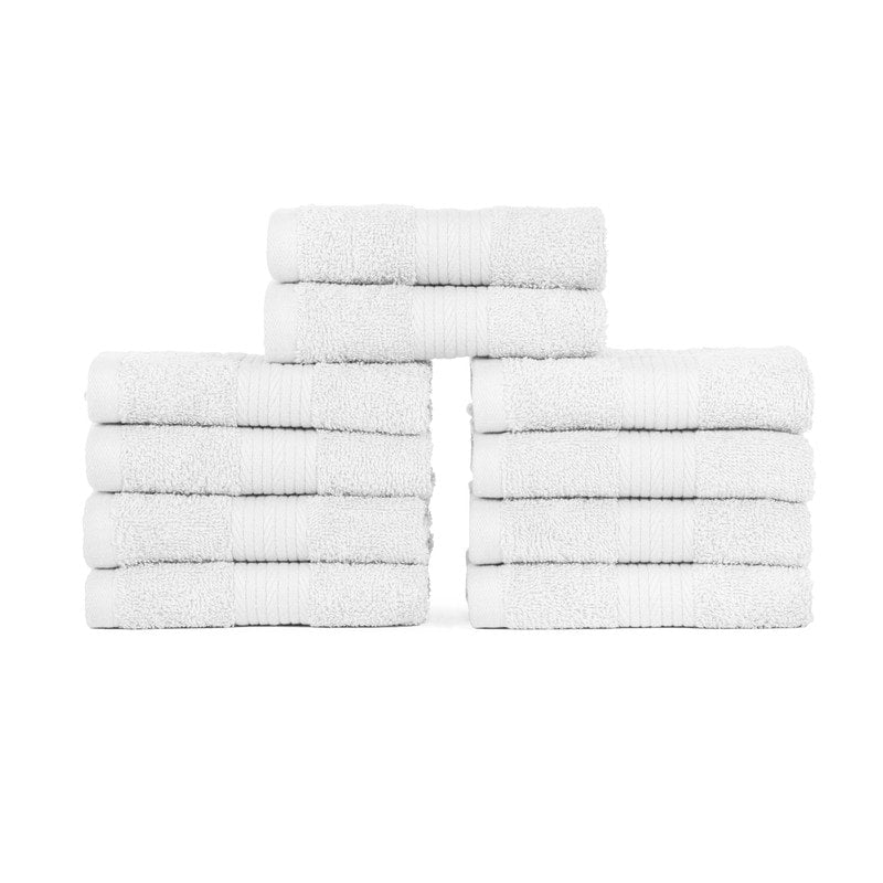 Luxuriöse, weiche Waschlappen aus Baumwolle, 600 g/m², 30,5 x 30,5 cm, von Ample Decor, 10 Stück