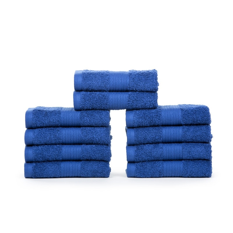 Luxuriöse, weiche Waschlappen aus Baumwolle, 600 g/m², 30,5 x 30,5 cm, von Ample Decor, 10 Stück