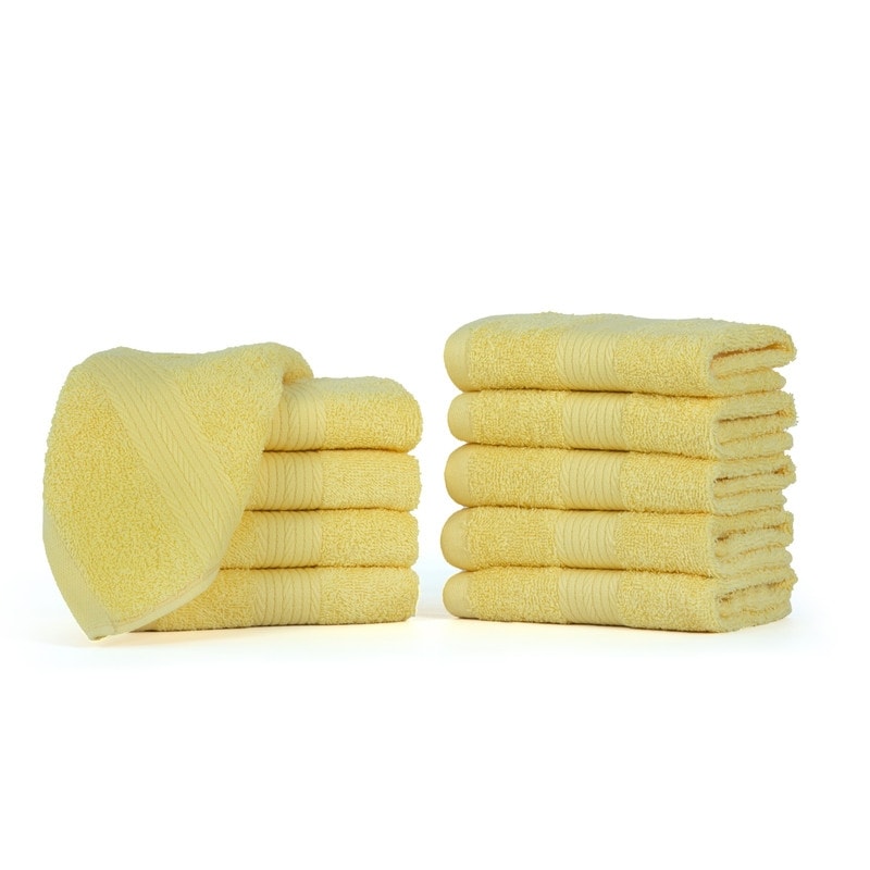Luxuriöse, weiche Waschlappen aus Baumwolle, 600 g/m², 30,5 x 30,5 cm, von Ample Decor, 10 Stück