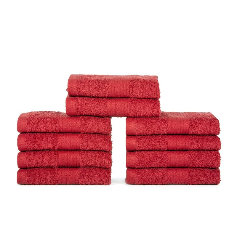 Luxuriöse, weiche Waschlappen aus Baumwolle, 600 g/m², 30,5 x 30,5 cm, von Ample Decor, 10 Stück