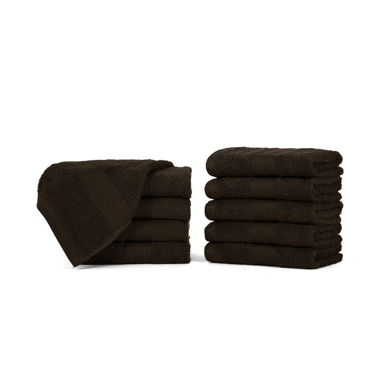 Luxuriöse, weiche Waschlappen aus Baumwolle, 600 g/m², 30,5 x 30,5 cm, von Ample Decor, 10 Stück