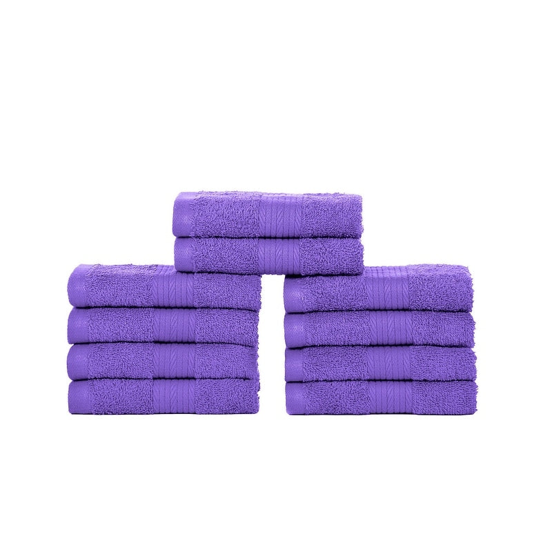 Luxuriöse, weiche Waschlappen aus Baumwolle, 600 g/m², 30,5 x 30,5 cm, von Ample Decor, 10 Stück