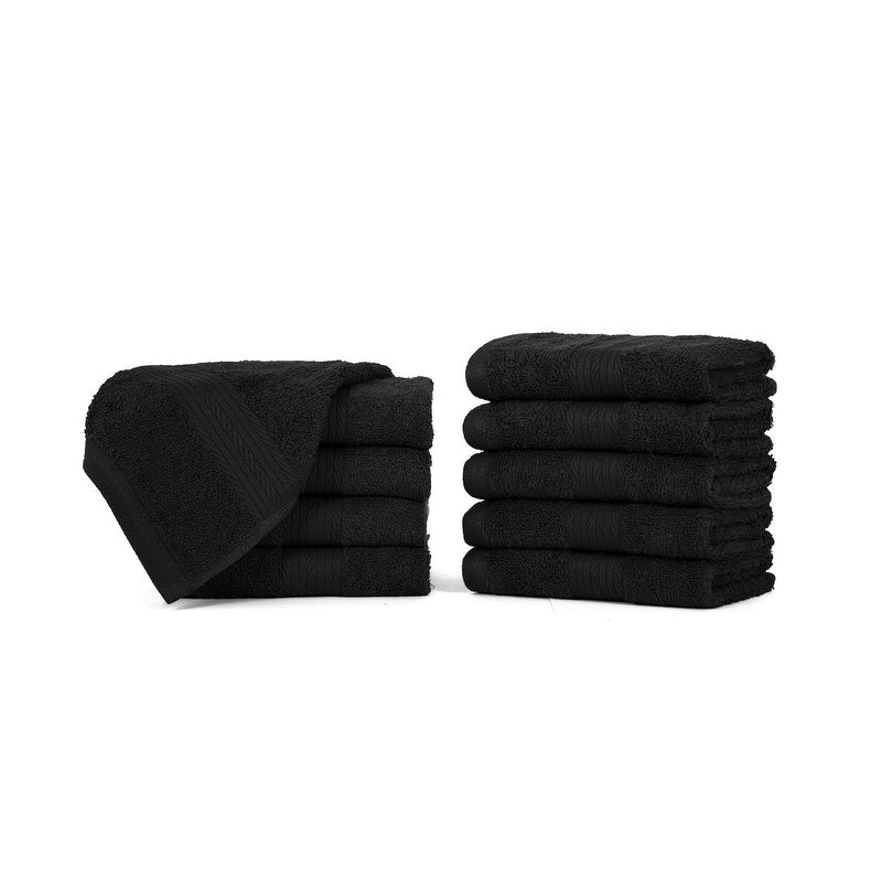 Luxuriöse, weiche Waschlappen aus Baumwolle, 600 g/m², 30,5 x 30,5 cm, von Ample Decor, 10 Stück
