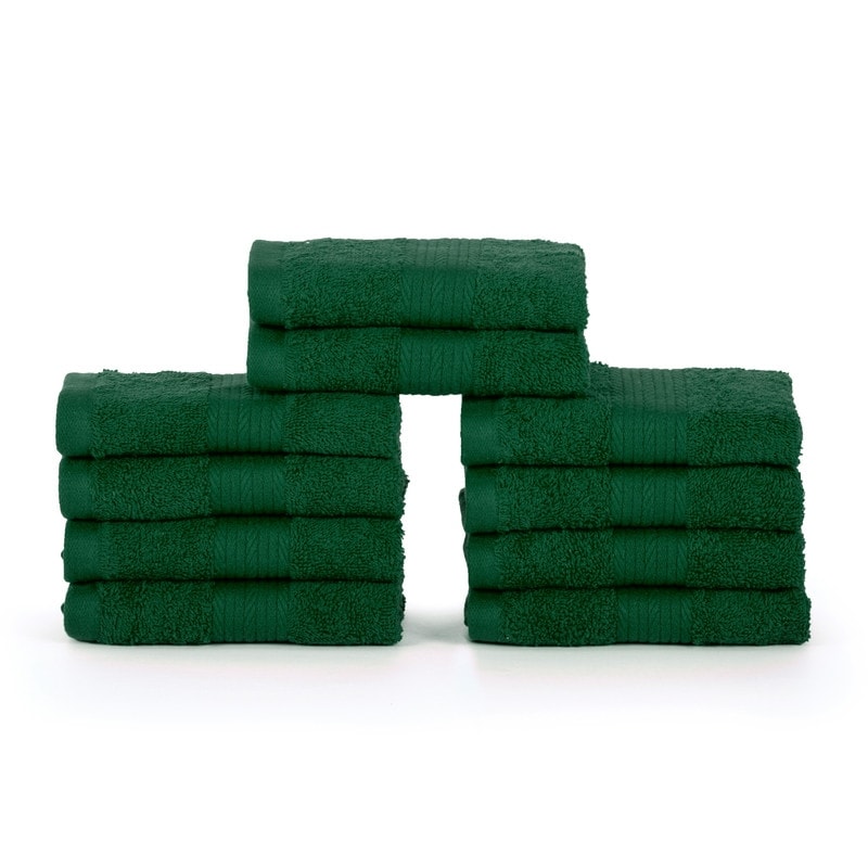 Luxuriöse, weiche Waschlappen aus Baumwolle, 600 g/m², 30,5 x 30,5 cm, von Ample Decor, 10 Stück