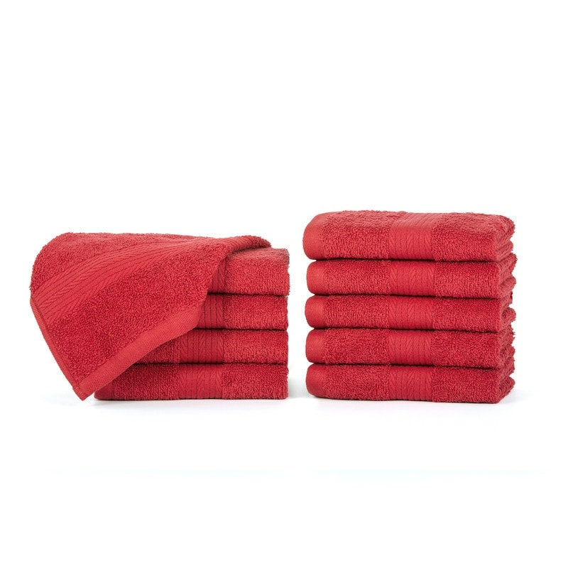 Luxuriöse, weiche Waschlappen aus Baumwolle, 600 g/m², 30,5 x 30,5 cm, von Ample Decor, 10 Stück