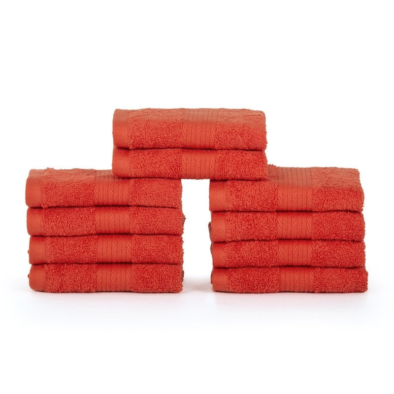 Luxuriöse, weiche Waschlappen aus Baumwolle, 600 g/m², 30,5 x 30,5 cm, von Ample Decor, 10 Stück
