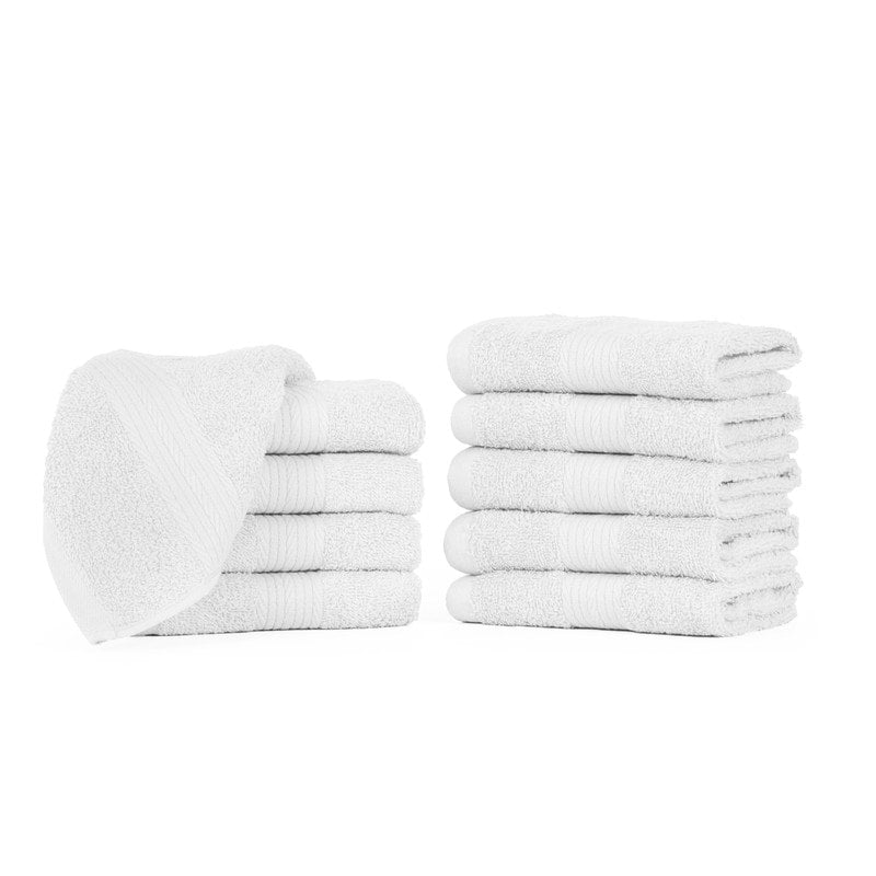 Luxuriöse, weiche Waschlappen aus Baumwolle, 600 g/m², 30,5 x 30,5 cm, von Ample Decor, 10 Stück