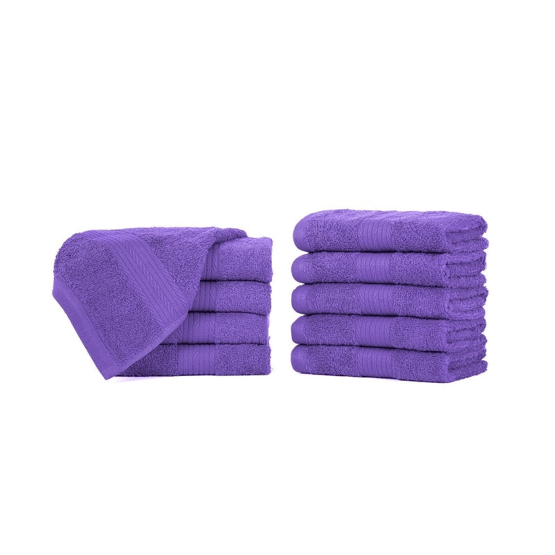 Luxuriöse, weiche Waschlappen aus Baumwolle, 600 g/m², 30,5 x 30,5 cm, von Ample Decor, 10 Stück