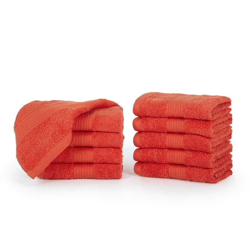 Luxuriöse, weiche Waschlappen aus Baumwolle, 600 g/m², 30,5 x 30,5 cm, von Ample Decor, 10 Stück