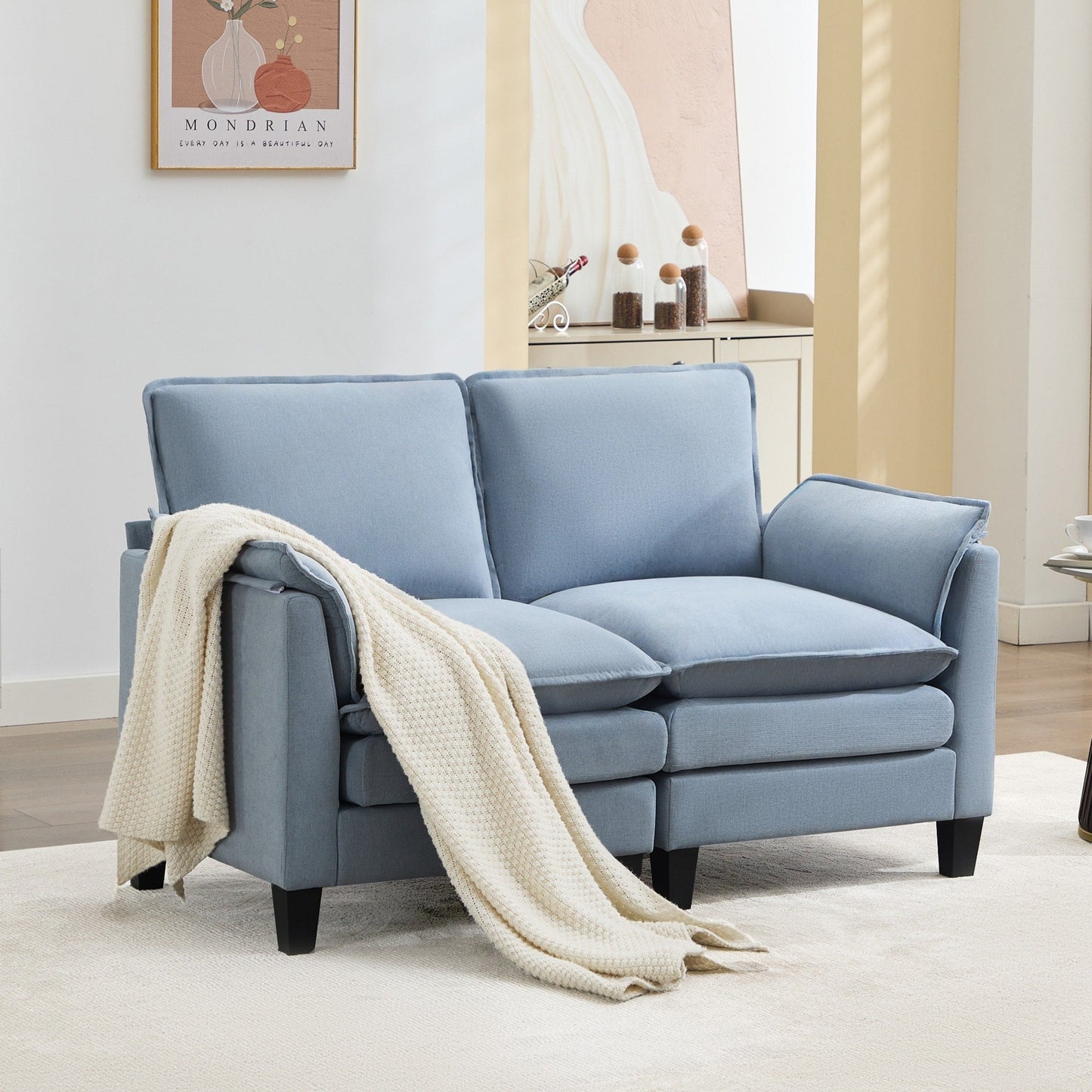 Luxury 2-Seat Sofa â?Cloud-Like Comfort, Sturdy Design â?For Living Rooms & Offices