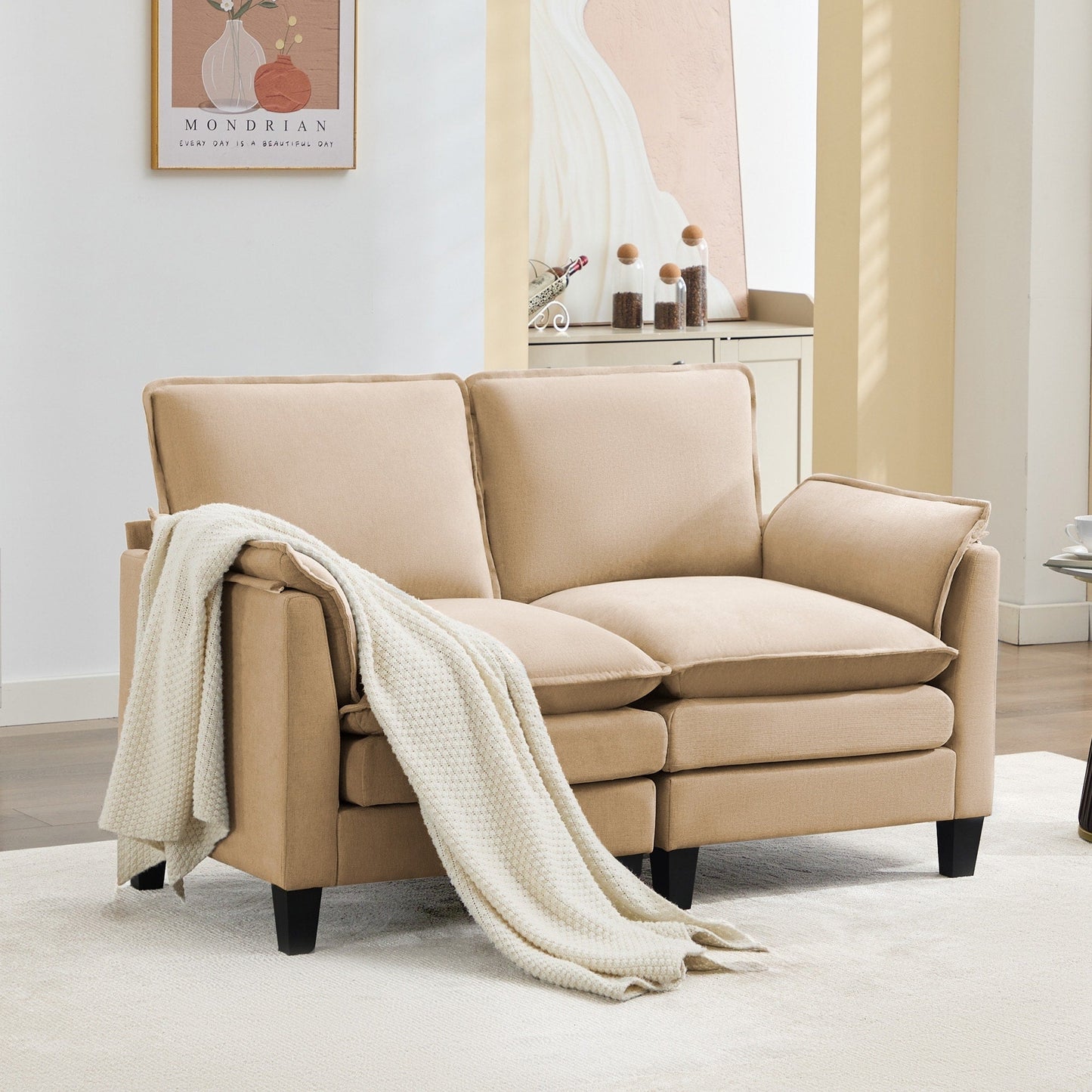 Luxury 2-Seat Sofa â?Cloud-Like Comfort, Sturdy Design â?For Living Rooms & Offices
