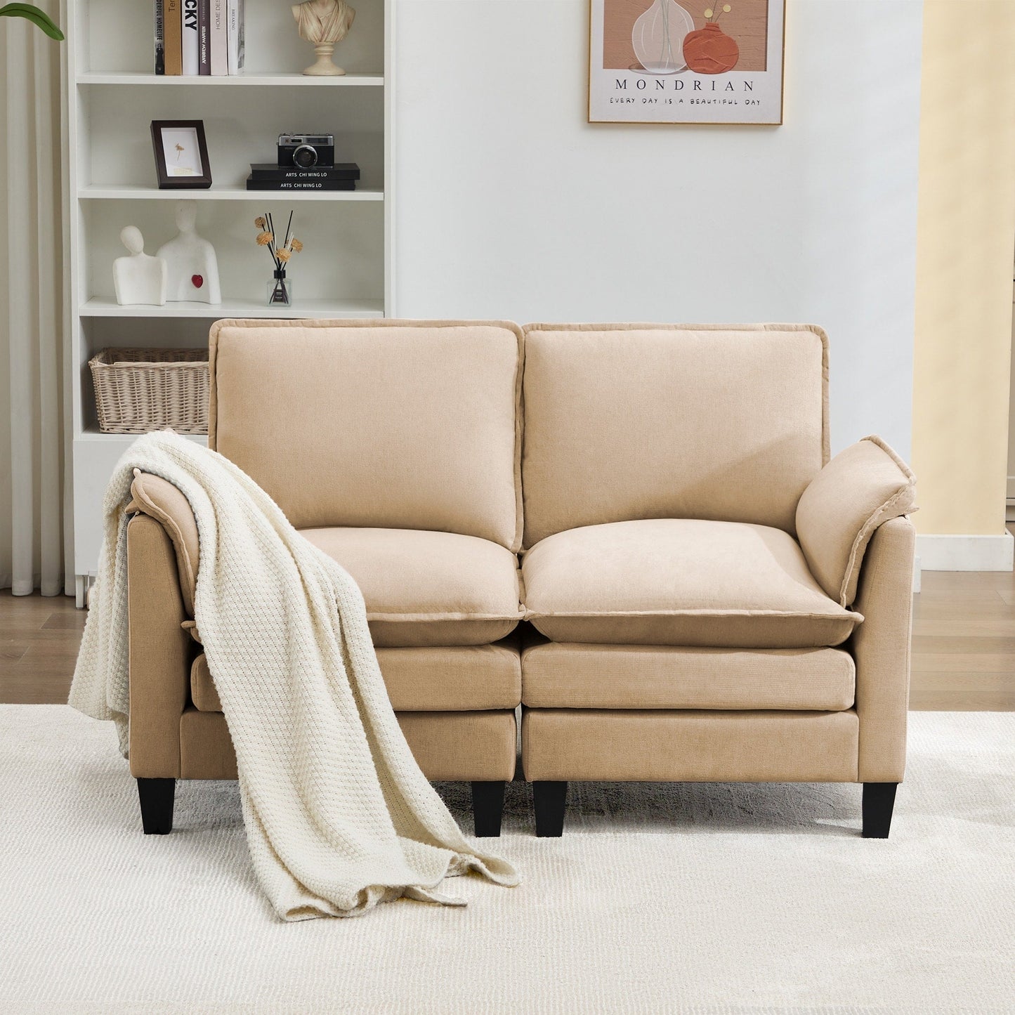 Luxury 2-Seat Sofa â?Cloud-Like Comfort, Sturdy Design â?For Living Rooms & Offices