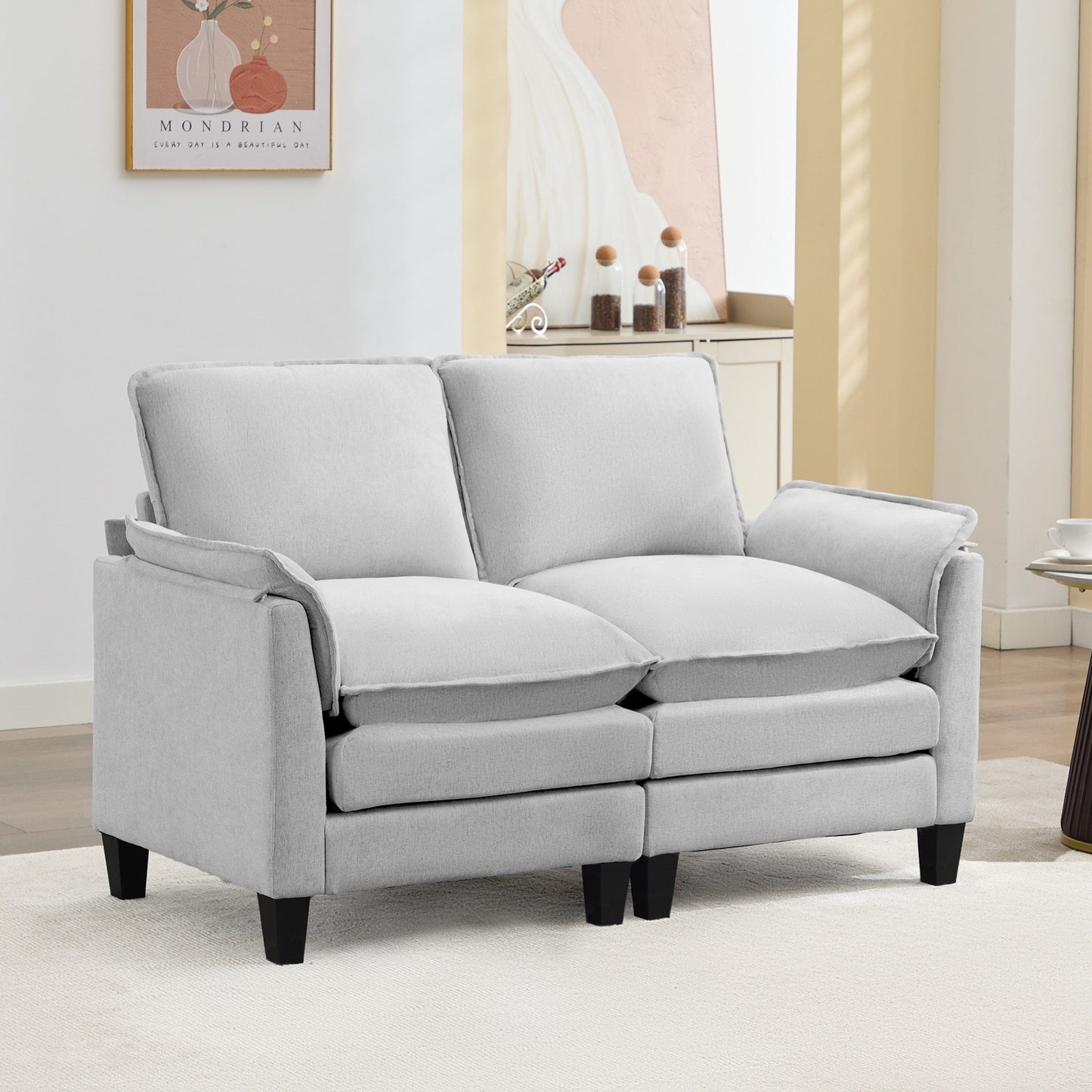 Luxury 2-Seat Sofa â?Cloud-Like Comfort, Sturdy Design â?For Living Rooms & Offices