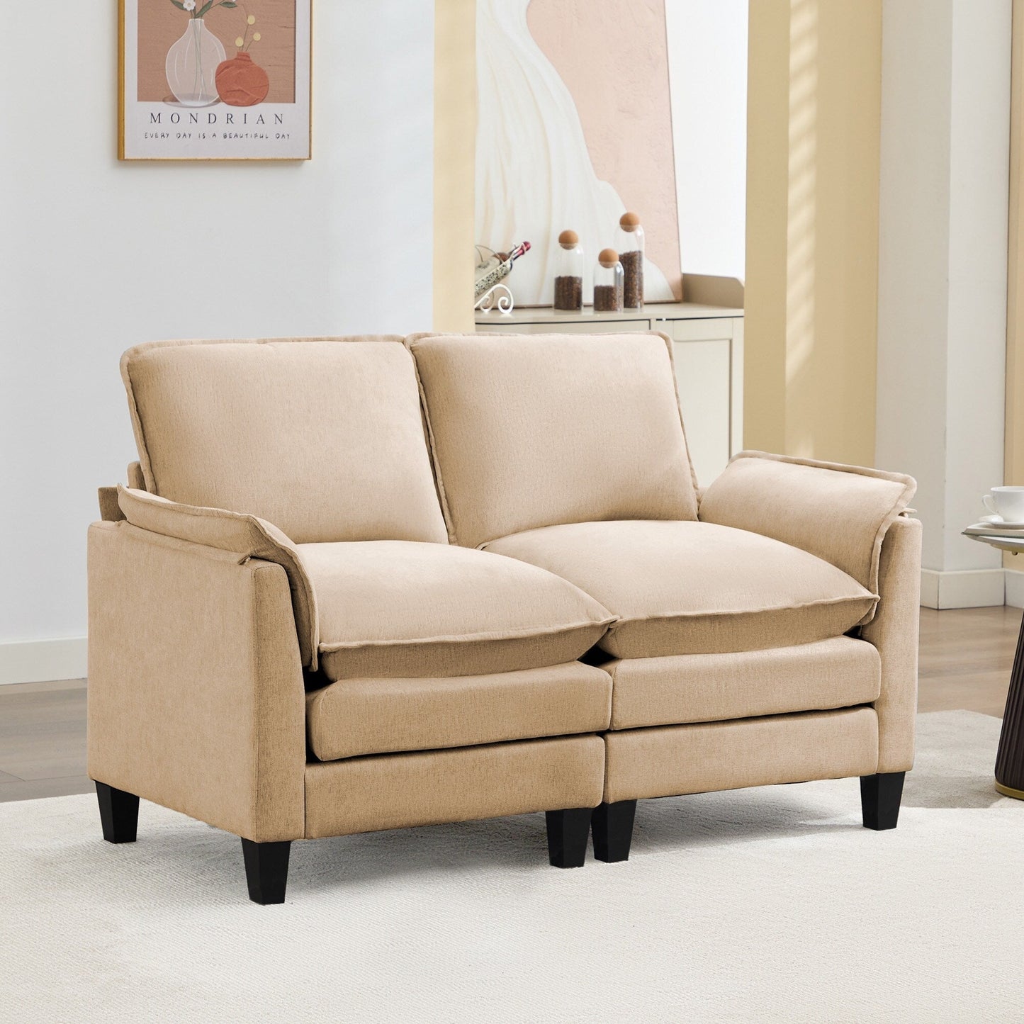 Luxury 2-Seat Sofa â?Cloud-Like Comfort, Sturdy Design â?For Living Rooms & Offices