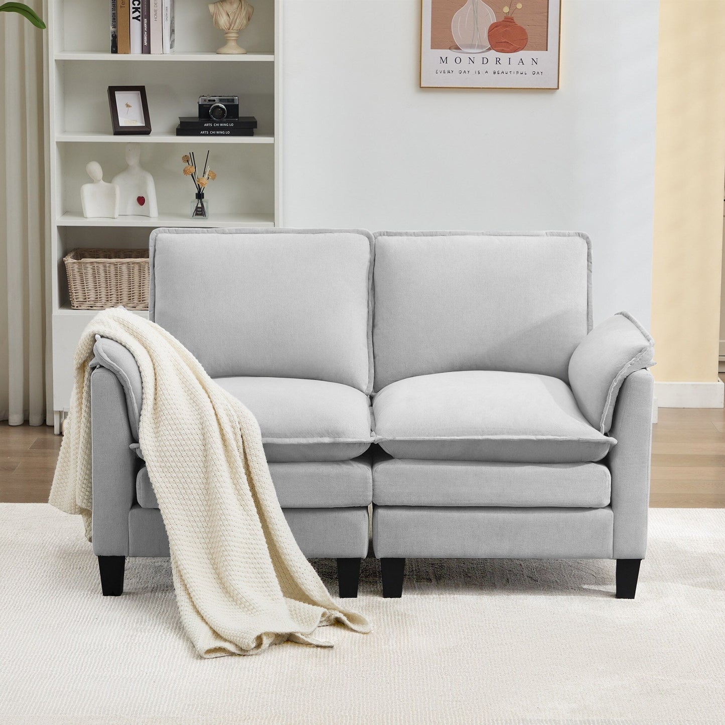 Luxury 2-Seat Sofa â?Cloud-Like Comfort, Sturdy Design â?For Living Rooms & Offices