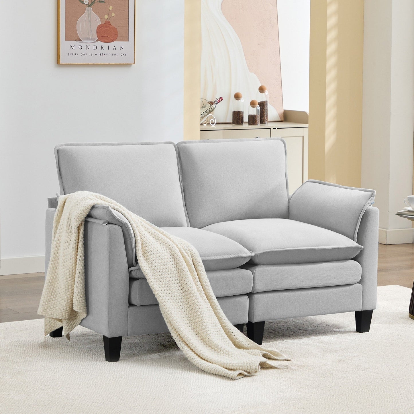Luxury 2-Seat Sofa â?Cloud-Like Comfort, Sturdy Design â?For Living Rooms & Offices