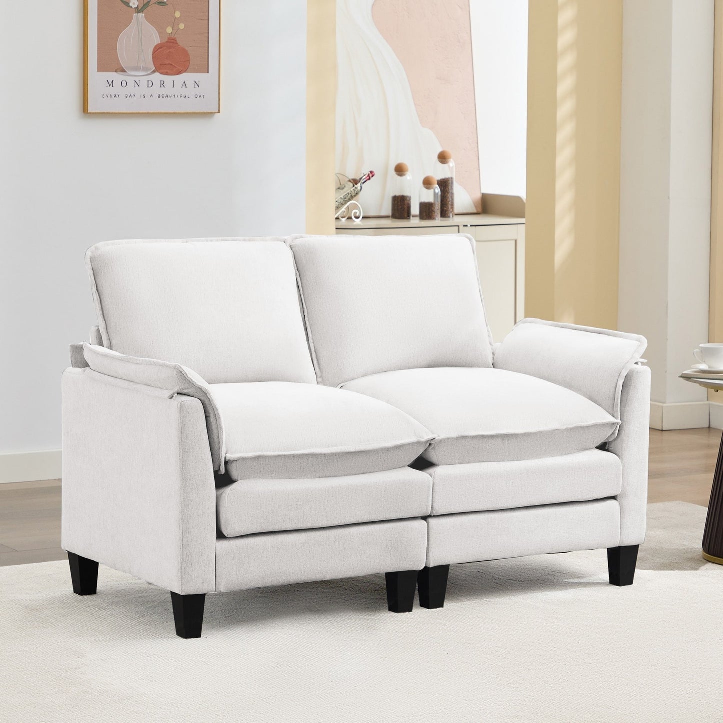 Luxury 2-Seat Sofa â?Cloud-Like Comfort, Sturdy Design â?For Living Rooms & Offices