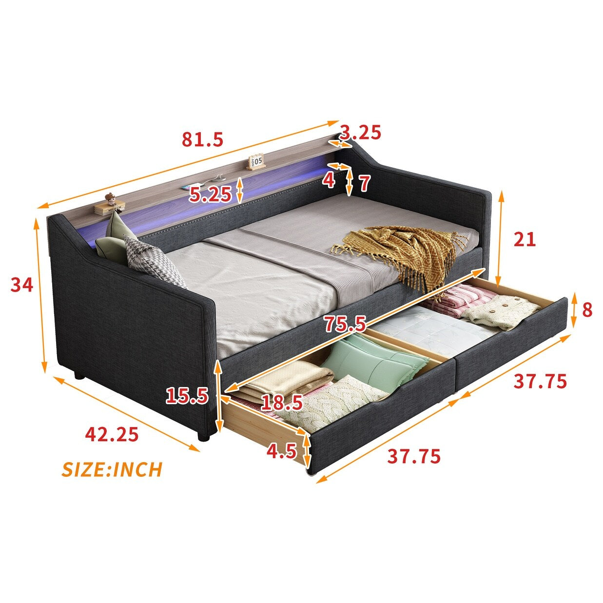 Luxury Sleeper Sofa Bed with Soft Cushion - Ultimate Comfort for Your Home