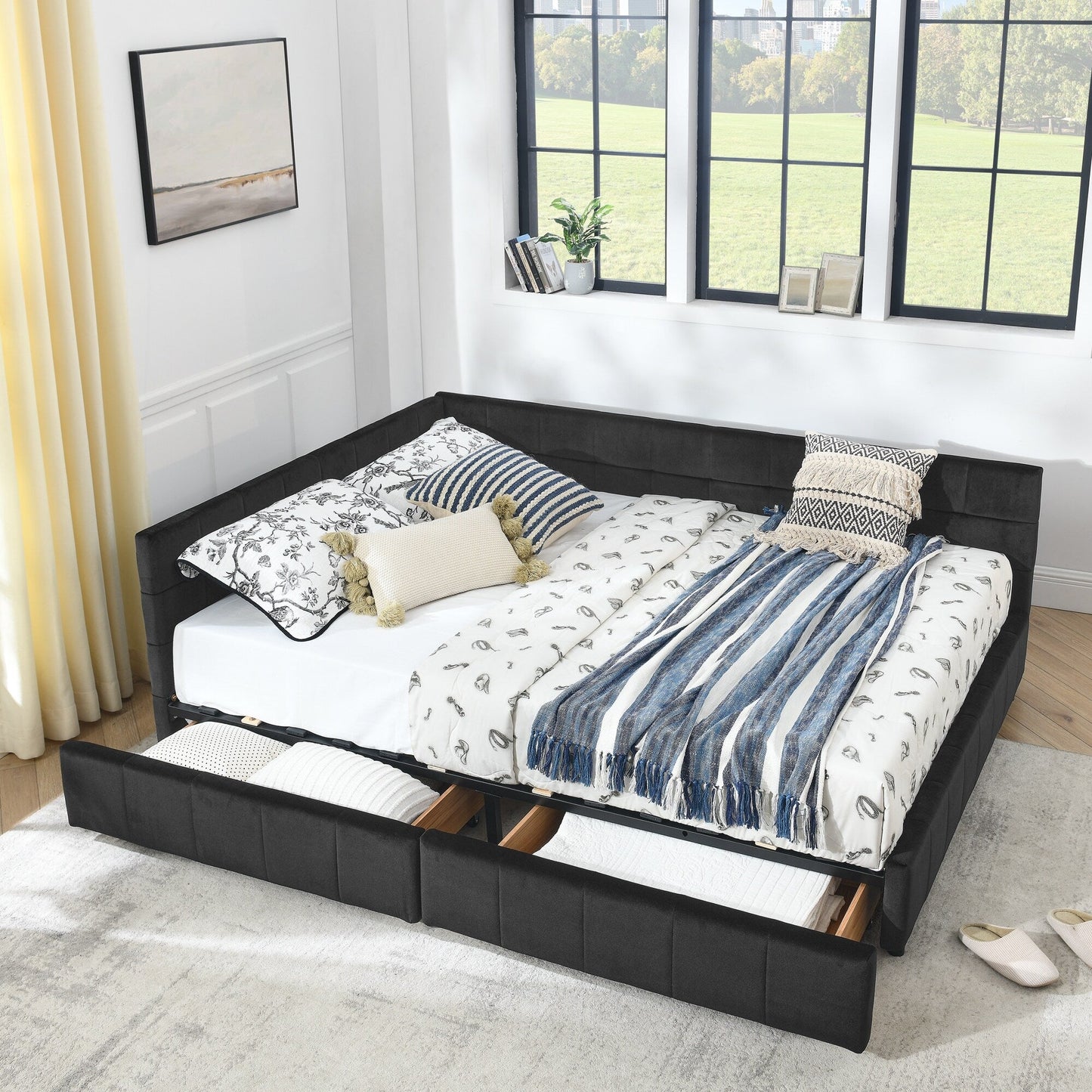 Luxury Sleeper Sofa Bed with Soft Cushion - Ultimate Comfort for Your Home