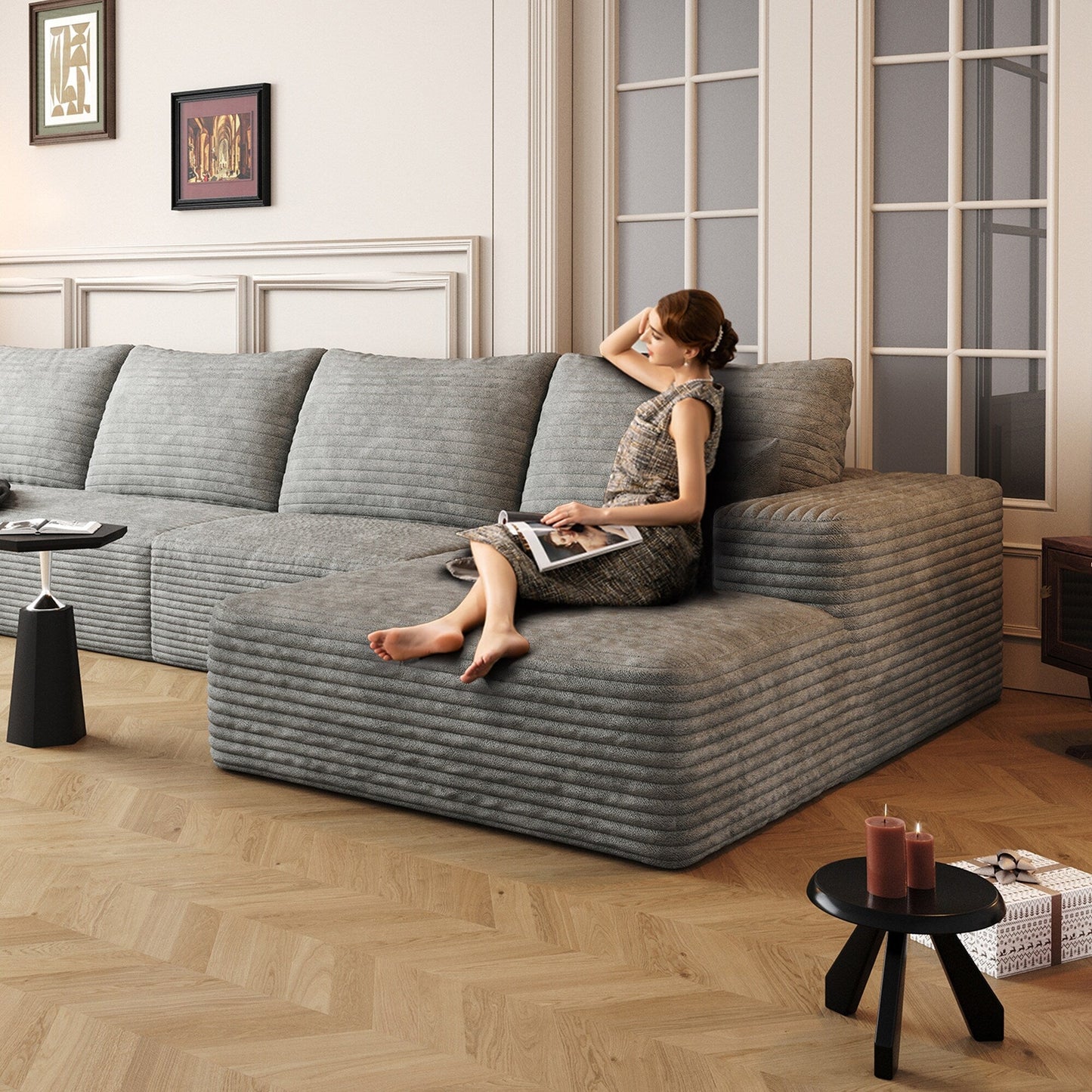 Luxury Sleeper Sofa Bed with Soft Cushion - Ultimate Comfort for Your Home