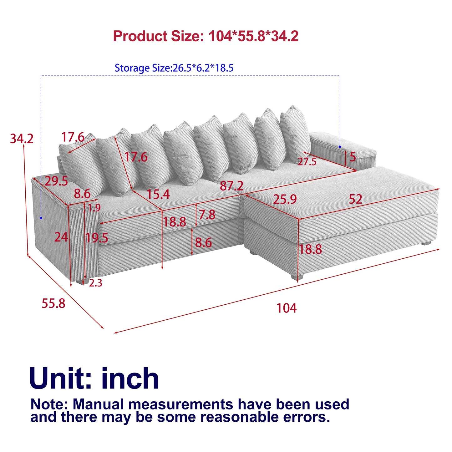 Luxury Sleeper Sofa Bed with Soft Cushion - Ultimate Comfort for Your Home