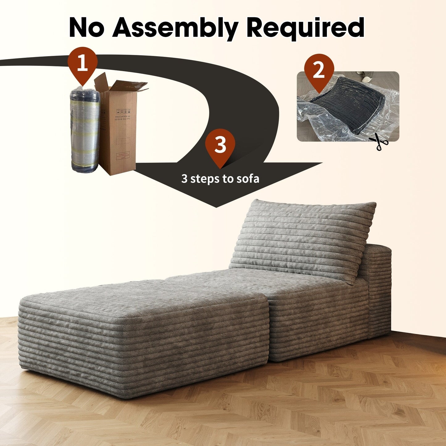 Luxury Sleeper Sofa Bed with Soft Cushion - Ultimate Comfort for Your Home