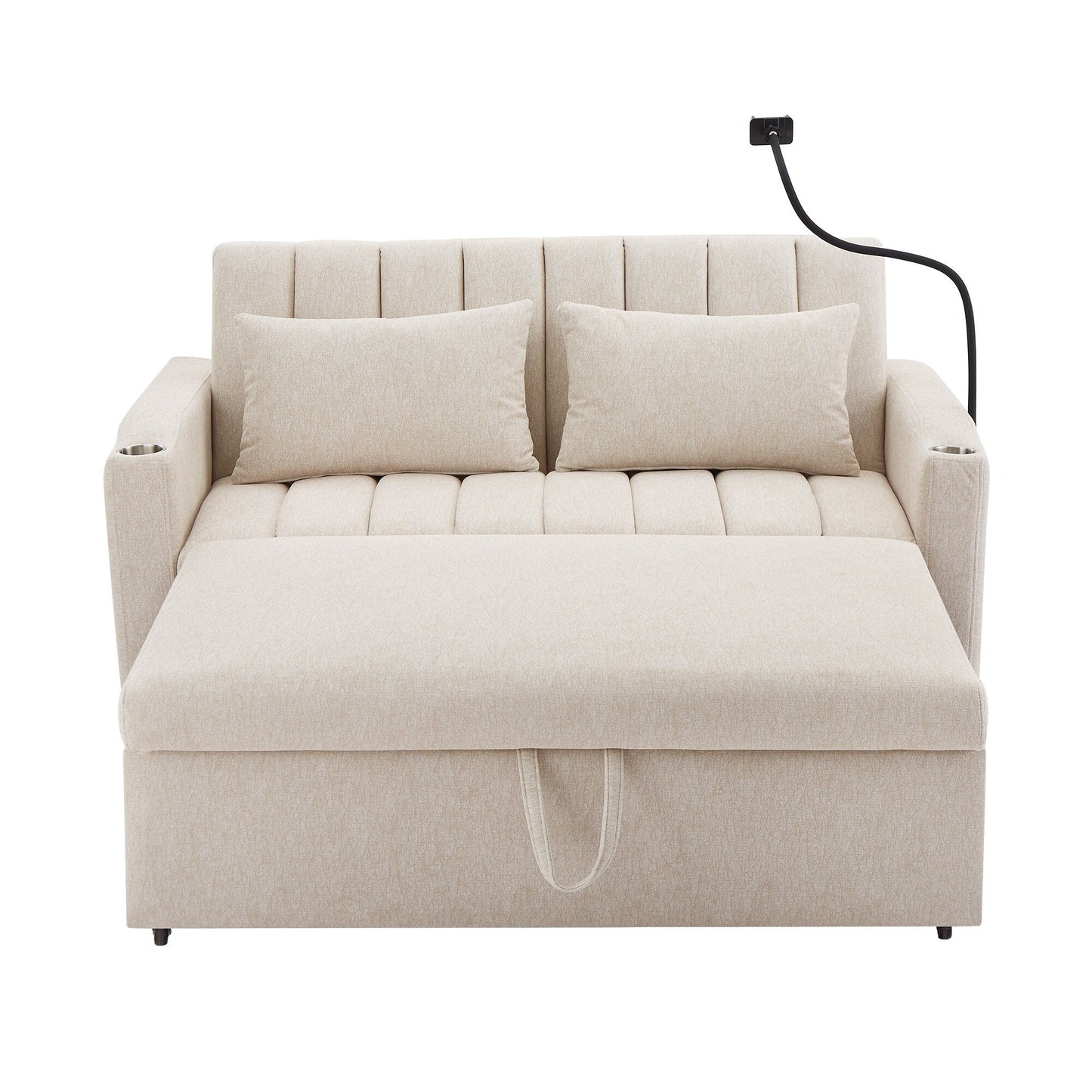 MERAX Convertible Loveseat Sofa, Pull Out Sofa Bed