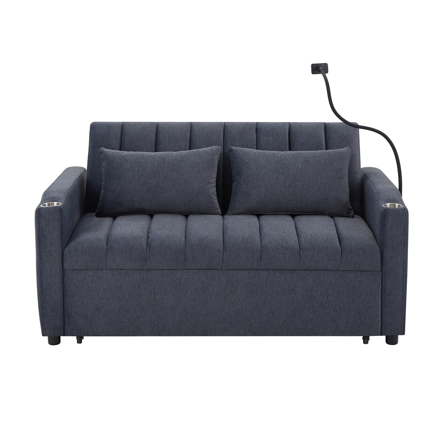 MERAX Convertible Loveseat Sofa, Pull Out Sofa Bed