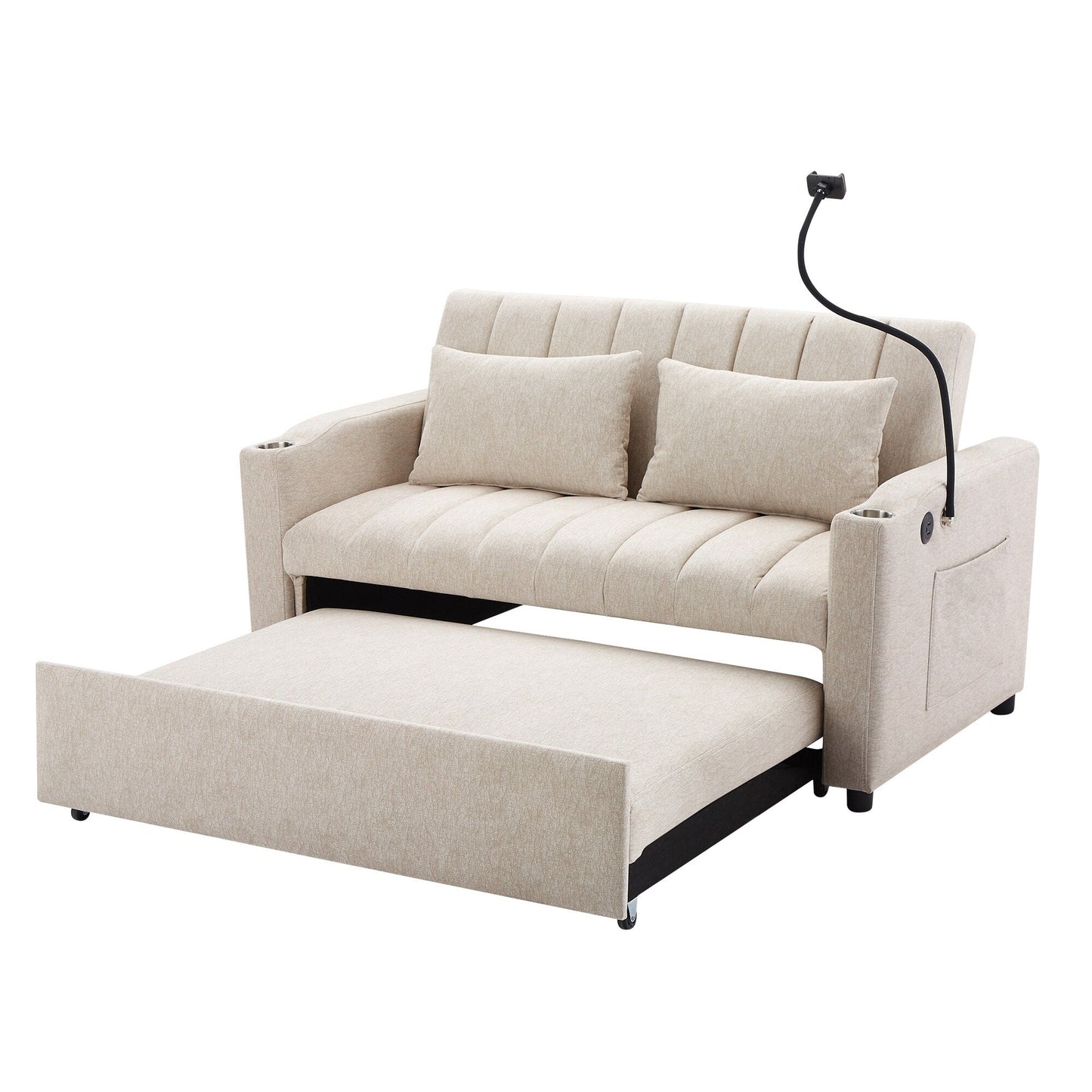 MERAX Convertible Loveseat Sofa, Pull Out Sofa Bed