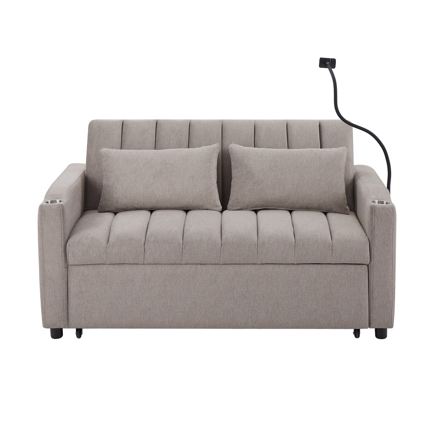 MERAX Convertible Loveseat Sofa, Pull Out Sofa Bed
