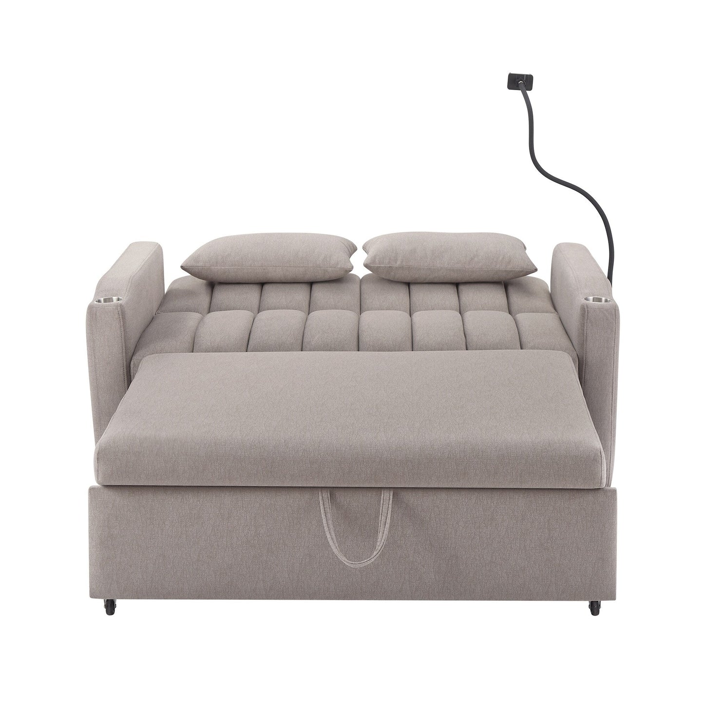 MERAX Convertible Loveseat Sofa, Pull Out Sofa Bed