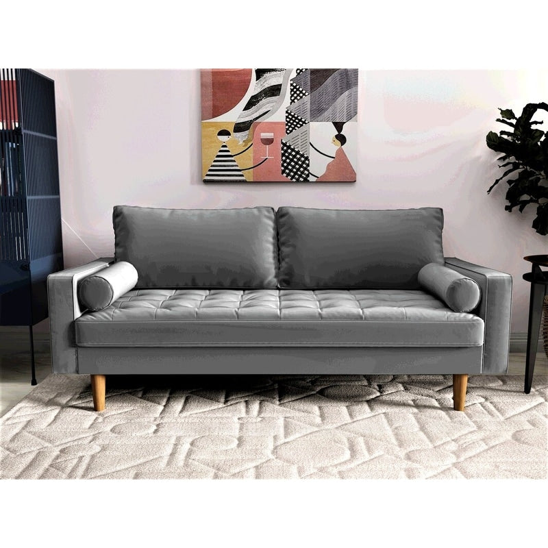 Mac Velvet Mid-century Style Sofa
