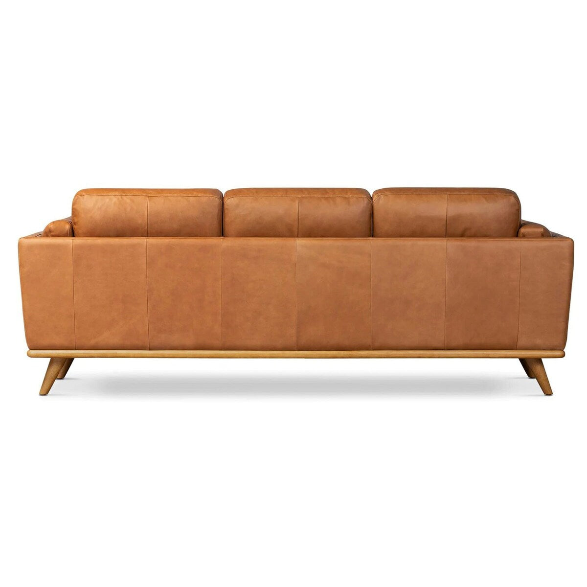 Macadamia Top Grain Leather Cognac Sofa