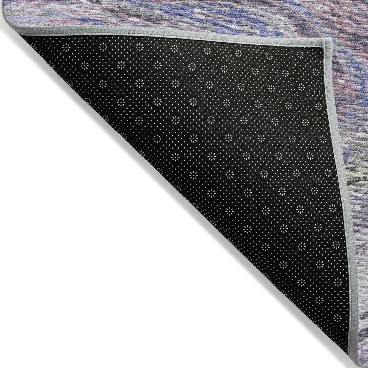 Machine Washable Indoor/ Outdoor Abstract Brushstroke Chantille Rug