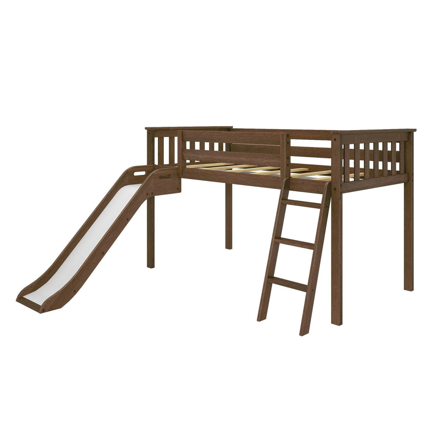 Max and Lily Classic Twin-Size Low Loft mit Easy Slide