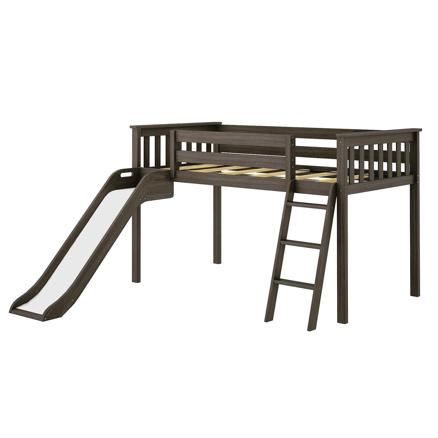 Max and Lily Classic Twin-Size Low Loft mit Easy Slide