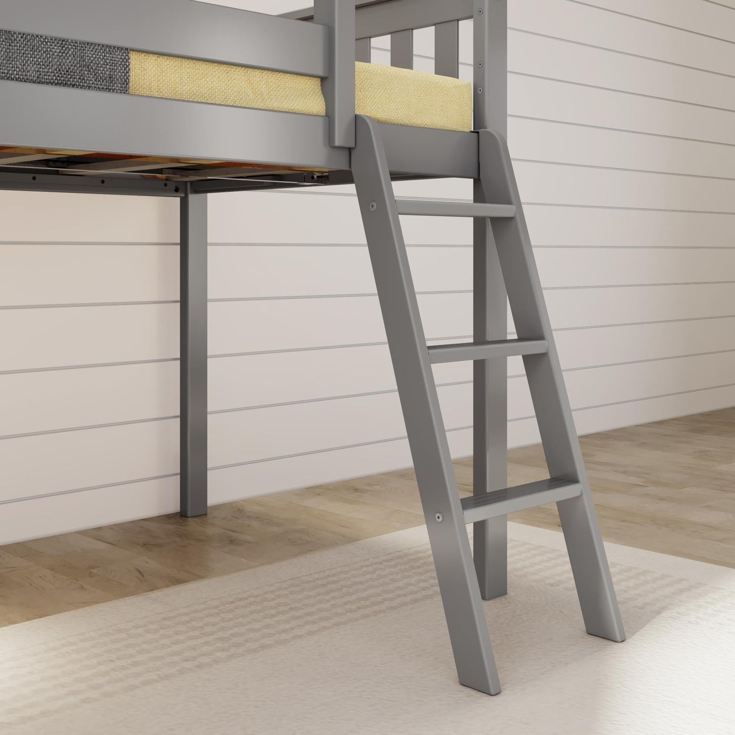 Max and Lily Classic Twin-Size Low Loft mit Easy Slide