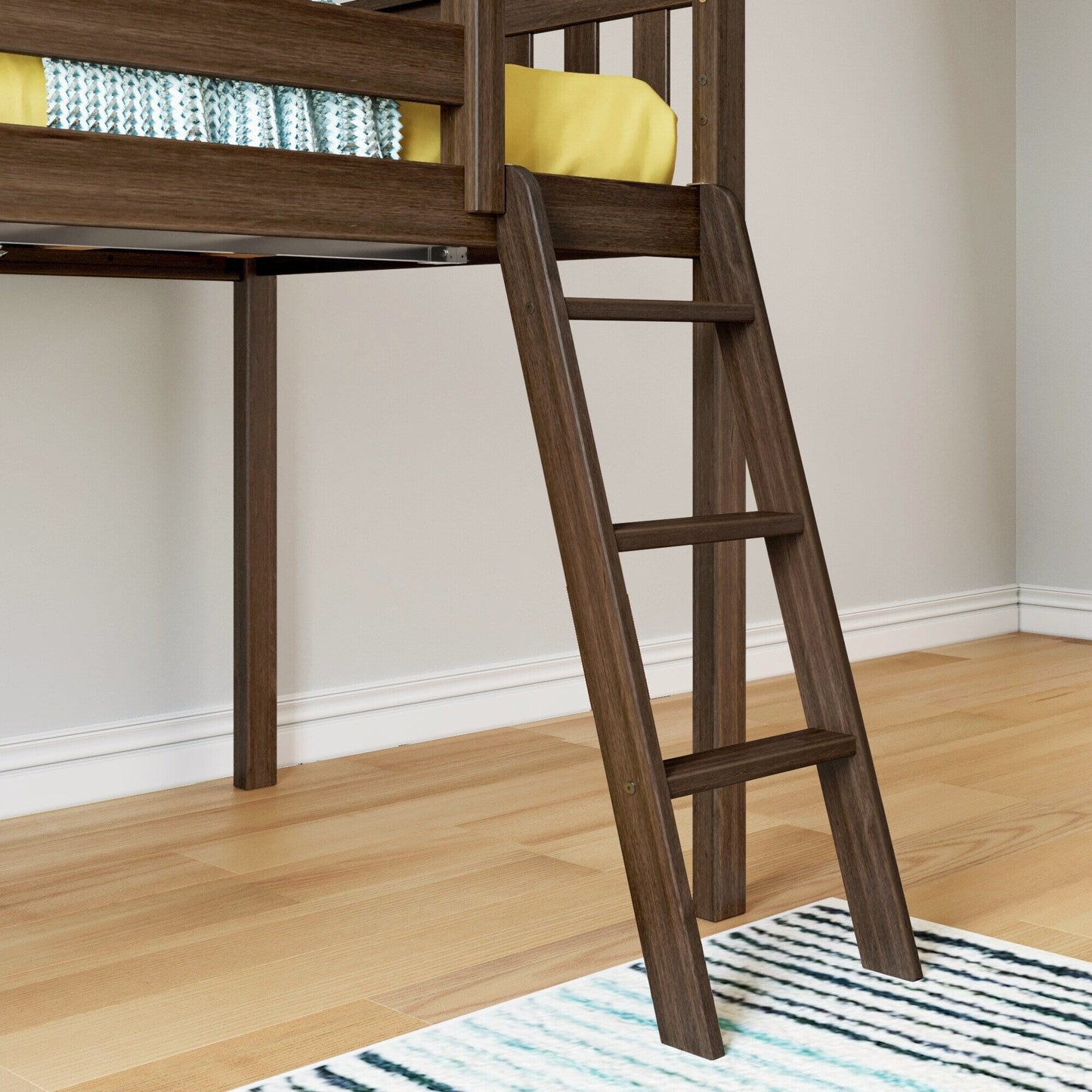 Max and Lily Classic Twin-Size Low Loft mit Easy Slide