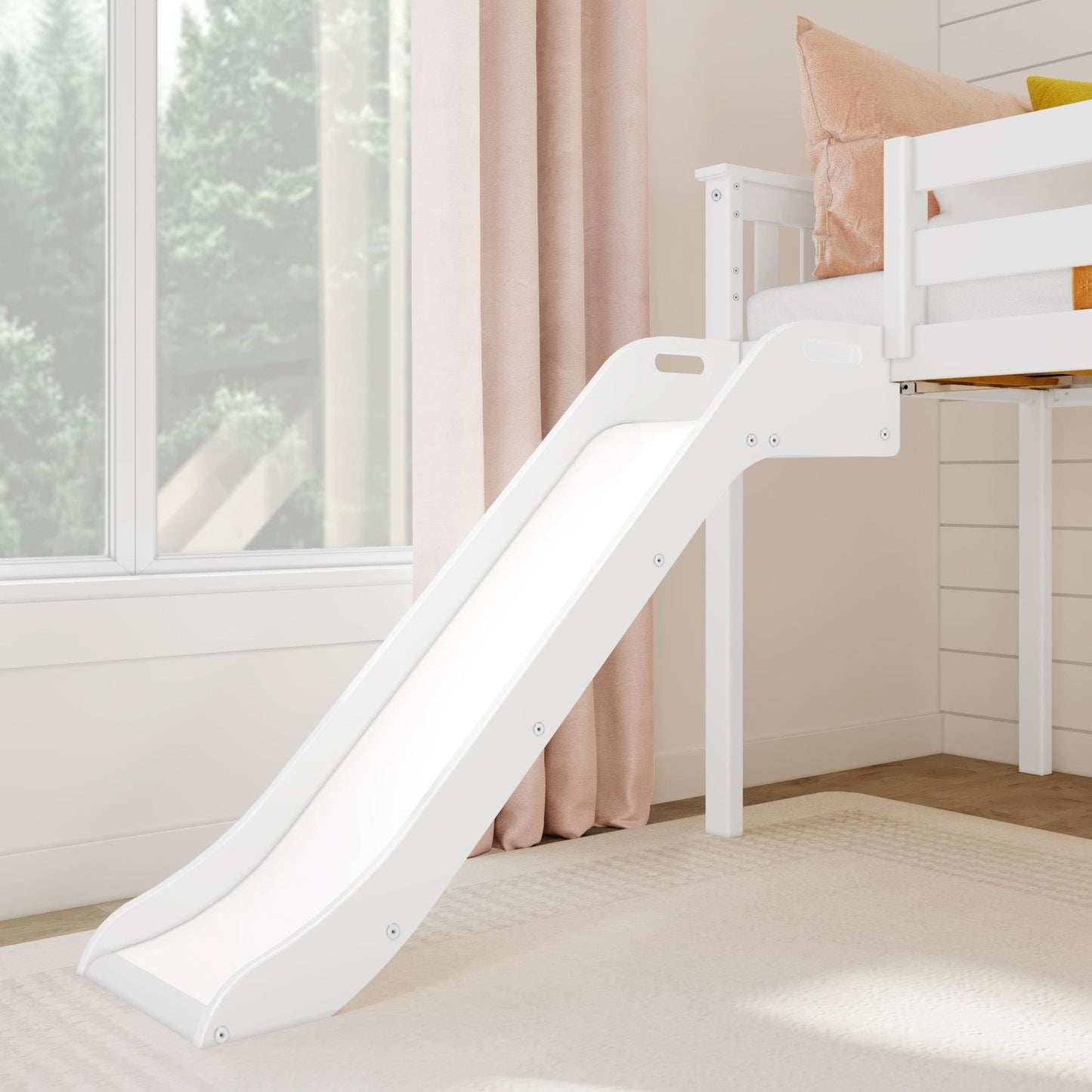 Max and Lily Classic Twin-Size Low Loft mit Easy Slide