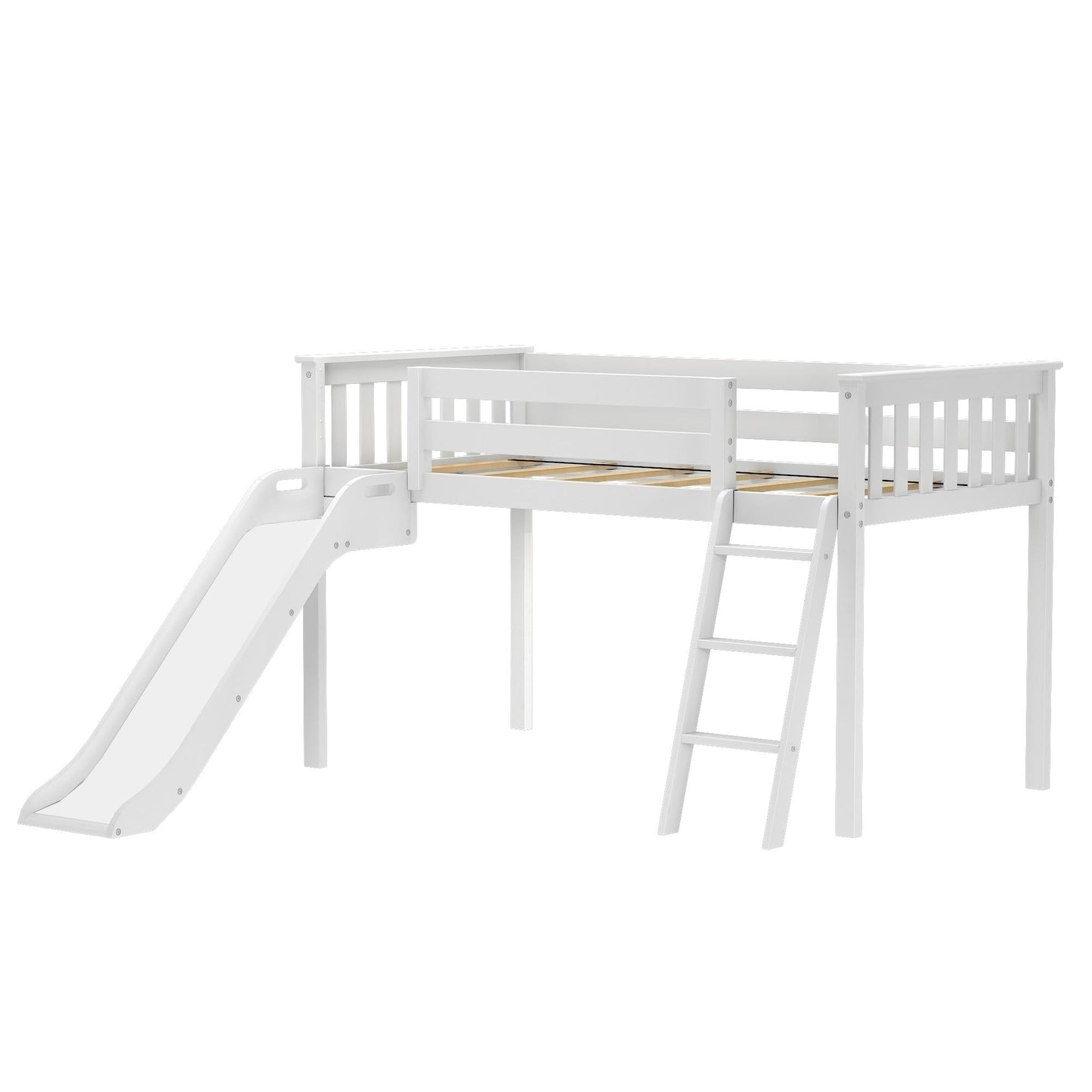 Max and Lily Classic Twin-Size Low Loft mit Easy Slide