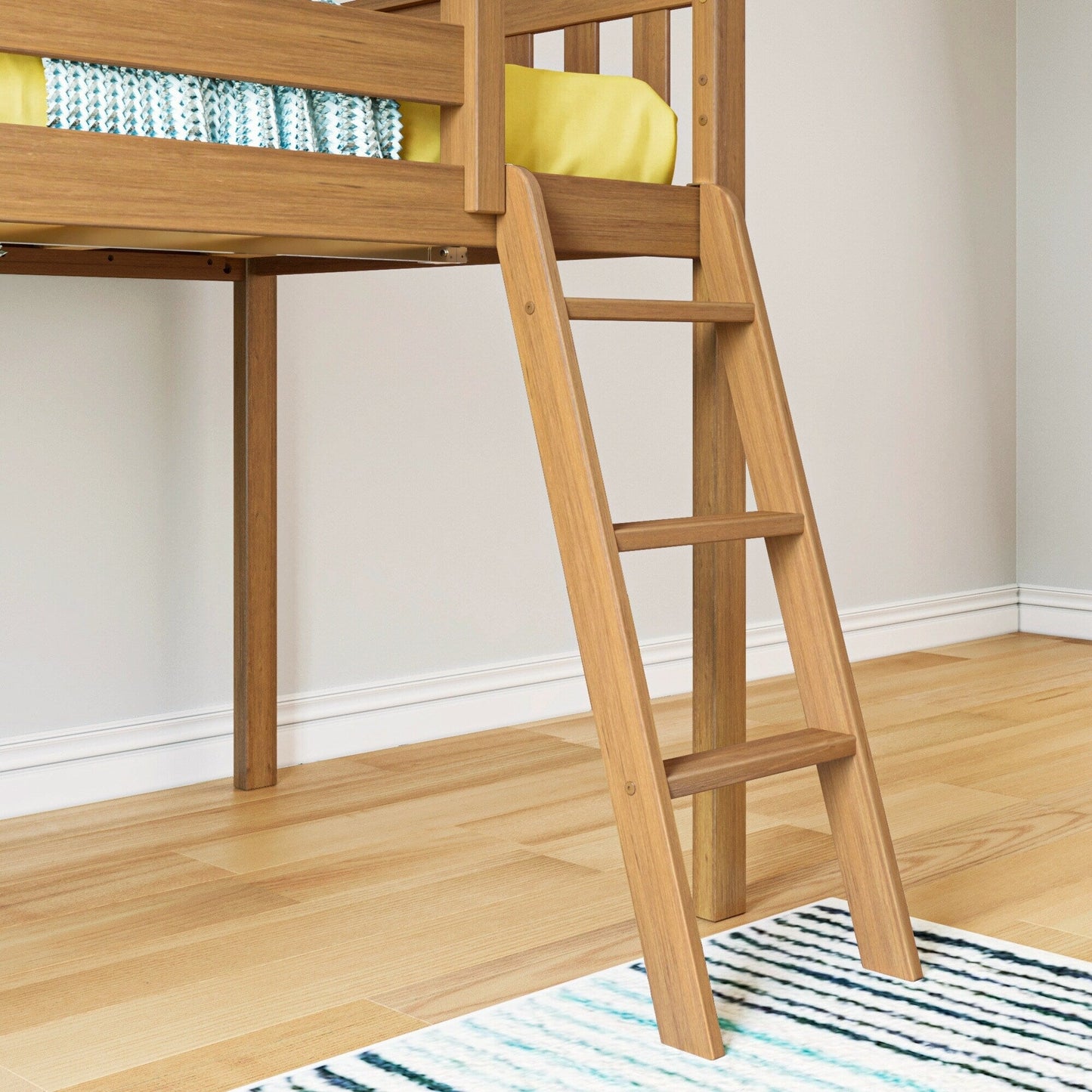 Max and Lily Classic Twin-Size Low Loft mit Easy Slide