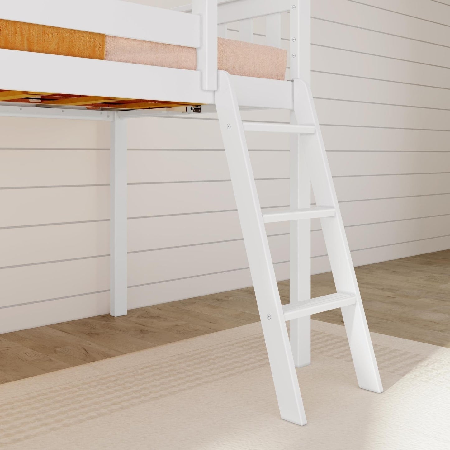 Max and Lily Classic Twin-Size Low Loft mit Easy Slide