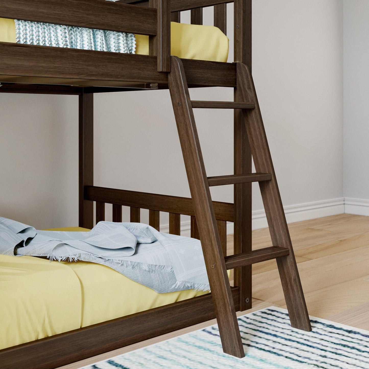 Max and Lily Classic Twin über Twin Niedriges Etagenbett mit Easy Slide