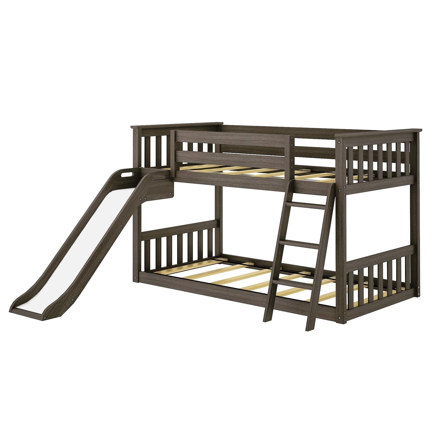 Max and Lily Classic Twin über Twin Niedriges Etagenbett mit Easy Slide