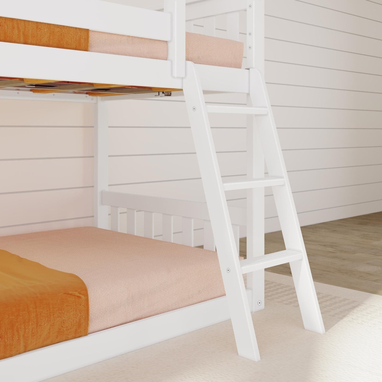 Max and Lily Classic Twin über Twin Niedriges Etagenbett mit Easy Slide