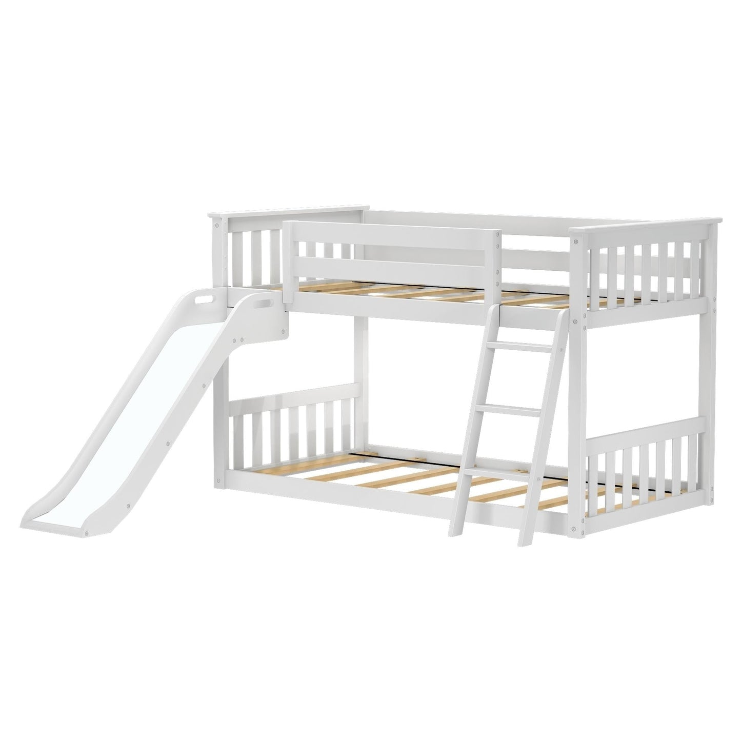 Max and Lily Classic Twin über Twin Niedriges Etagenbett mit Easy Slide