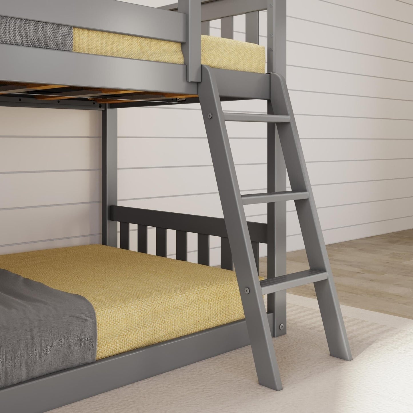 Max and Lily Classic Twin über Twin Niedriges Etagenbett mit Easy Slide